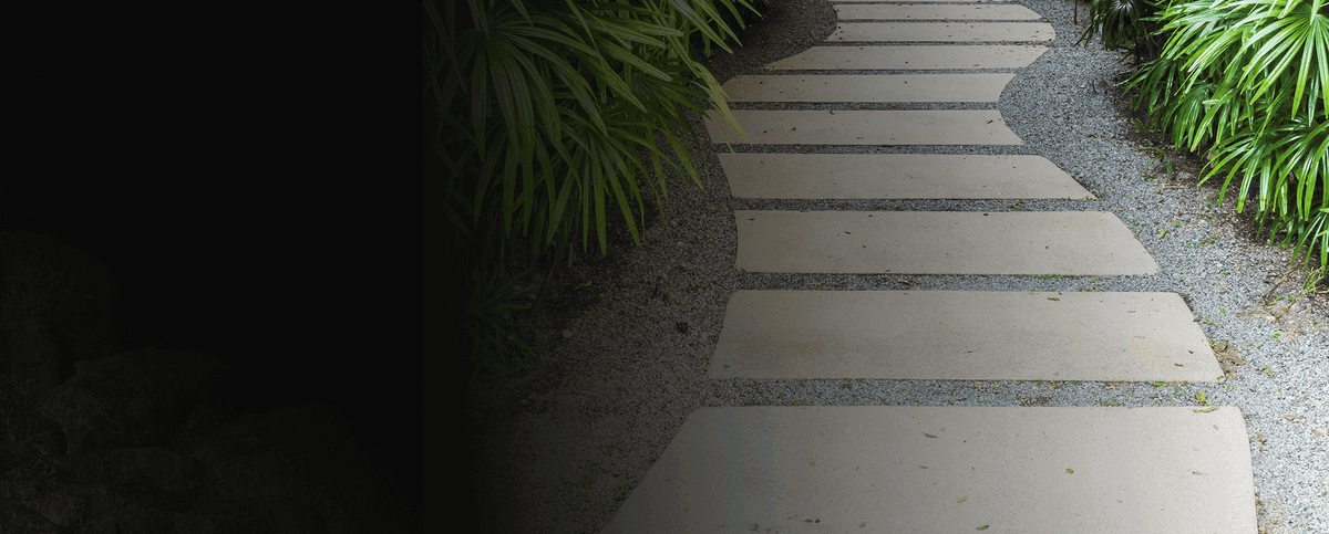 Custom concrete hardscape installation
