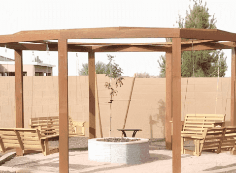 Pergola and Fire Pit Design