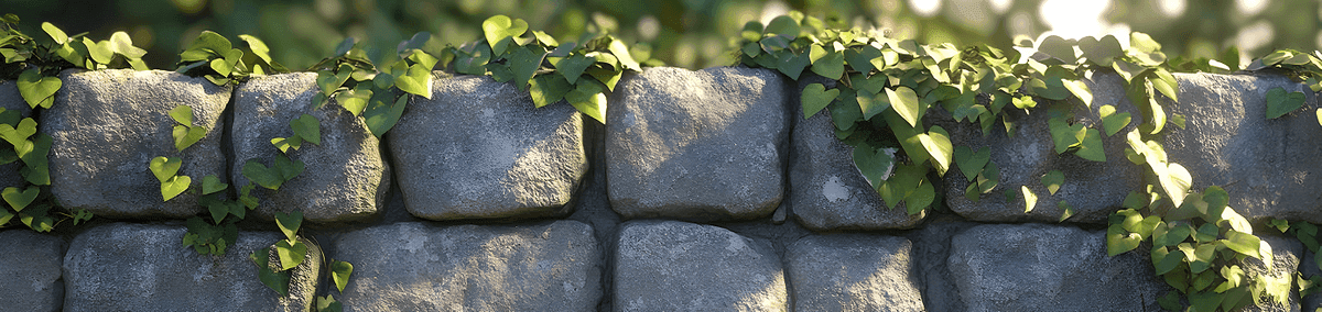 Professional retaining wall installation with three-split design